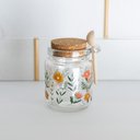 Ver imagem 5 de Porta Mantimento Redondo de Vidro com Tampa e Colher de Bambu Flora Lyor 240ml