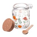 Ver imagem 3 de Porta Mantimento Redondo de Vidro com Tampa e Colher de Bambu Flora Lyor 240ml
