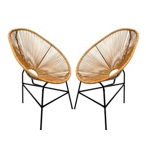 Kit 2 Cadeiras Acapulco Fibra Sintetica(bananeira)