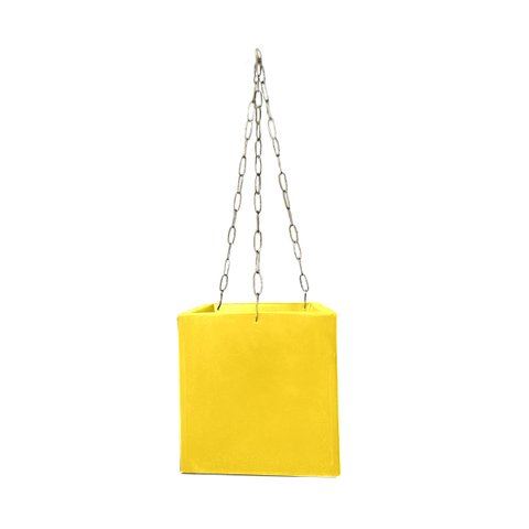 Vaso Planta 20x20 Pendurar Samambaia Trepadeira Polietileno BGPLASTICOS V1020ST AMARELO GIRASSOL 007