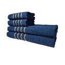 Ver imagem 6 de Kit 8 Toalhas Grandes Dubai 4 Banhos 4 Rostos Azul+cinza