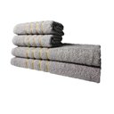 Ver imagem 5 de Kit 8 Toalhas Grandes Dubai 4 Banhos 4 Rostos Azul+cinza