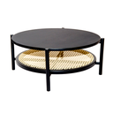 Ver imagem 1 de Mesa de Centro em Madeira com Palha Natural