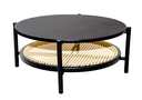 Ver imagem 1 de Mesa de Centro em Madeira com Palha Natural
