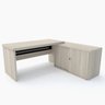 Mesa para Escritório em L Diretor com Balcão 160 x 70 cm ML1600PE50  - 2
