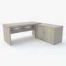 Mesa para Escritório em L Diretor com Balcão 180 x 70cm ML1800PE50  - 2