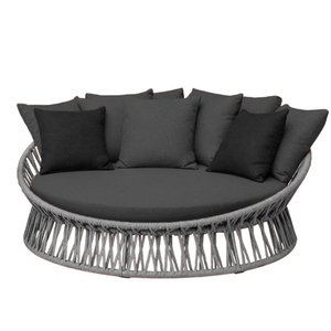 Chaise Área Externa Monza Alumínio Pintura Corda Náutica Trama