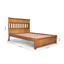 Ver imagem 4 de Cama King Nathalia 201cm Peseira Baixa 100% Madeira Maciça