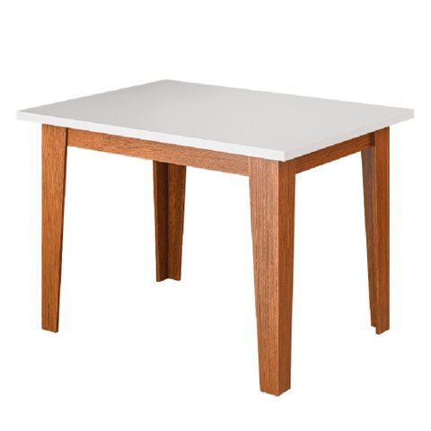 Mesa para Sala de Jantar 1,20m Miami Madeirado/Off White Dobuê