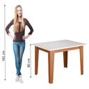 Ver imagem 4 de Mesa para Sala de Jantar 1,20m Miami Madeirado/off White Dobuê