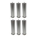 Ver imagem 1 de Kit com 6 Pés para Armário de Cozinha Gabinete de Pia Balcão 20cm Topper Cinza