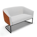 Ver imagem 7 de Namoradeira e 2 Poltronas Industrial Preto Stella Noz/linho Cinza D03 - D'Rossi