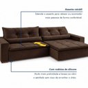 Ver mais imagens de Sofá Retrátil e Reclinável 3 Lugares 220cm Caribe
