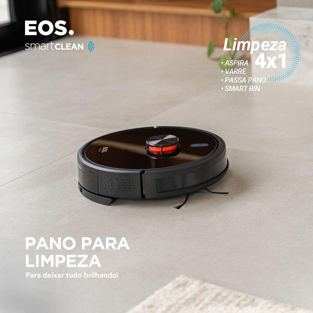 Robô Aspirador de Pó Inteligente Eos Smart Self Clean Laser Map com Controle por Alexa e Google - 5