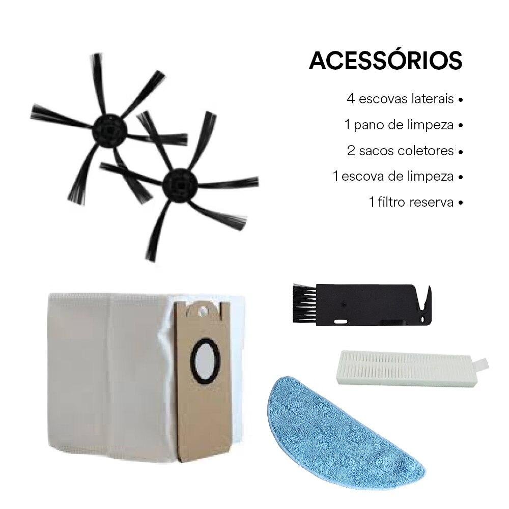 Robô Aspirador de Pó Inteligente Eos Smart Self Clean Laser Map com Controle por Alexa e Google - 3