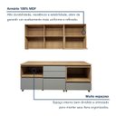 Ver imagem 7 de Cozinha Completa Modulada 4 Peças 5 Portas 4 Gavetas Norten Marrom/Verde/Nature