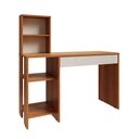 Ver imagem 7 de Mesa para Computador Smart Movelove 1 Gaveta MDP com Nicho Superior Opcional Jequitiba/Off White