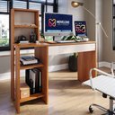 Ver imagem 1 de Mesa para Computador Smart Movelove 1 Gaveta MDP com Nicho Superior Opcional Jequitiba/Off White