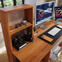 Ver imagem 6 de Mesa para Computador Smart Movelove 1 Gaveta MDP com Nicho Superior Opcional Jequitiba/Off White