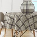 Ver imagem 1 de Toalha Mesa Plástica Térmica Tartan 4 Lugares Redonda 1,38