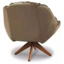 Ver imagem 2 de Poltrona Decorativa Estofada Base Giratória Califórnia Cor:cappucino
