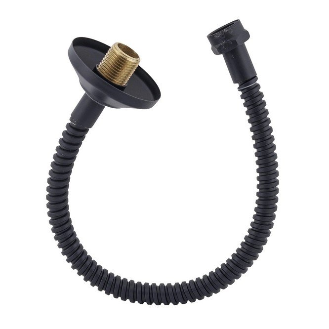 Kit Sifão Válvula e Mangueira Flexível Preto Fosco Fani - 3