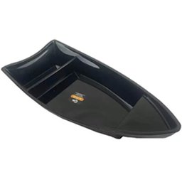 Kit 36 Barcas para Sushi Comida Japonesa Oriental Restaurante Bar Coza Plástico 27,5x13cm Pretos - 1