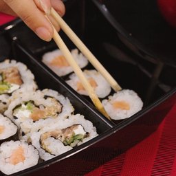 Kit 36 Barcas para Sushi Comida Japonesa Oriental Restaurante Bar Coza Plástico 27,5x13cm Pretos - 4