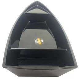 Kit 36 Barcas para Sushi Comida Japonesa Oriental Restaurante Bar Coza Plástico 27,5x13cm Pretos - 3