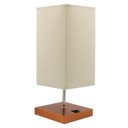 Ver imagem 4 de Kit 2 Abajur Luminaria de Mesa Quadrado com Interruptor Ref 49 Decoração Casa Sala Quarto Escritório