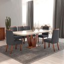 Ver imagem 1 de Sala de Jantar 160x80 6 Cadeiras Bom Pastor Aurora