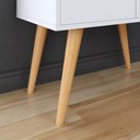 Ver imagem 4 de Aparador Buffet 2 Portas Com Prateleira Retrô Veneza - Branco Acetinado - Lojas RPM