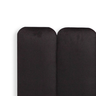 Cabeceira King Modulada Arredondada Cama Box Suede Preto - 4