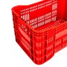 Caixa Plástica Organizadora Feira Supermercado A-60 Vermelha - 2