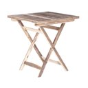 Ver imagem 1 de Mesa Dobrável 70x70 100% Madeira Maciça Ypê Ideal para Áreas Externas e Ambientes Abertos Natural