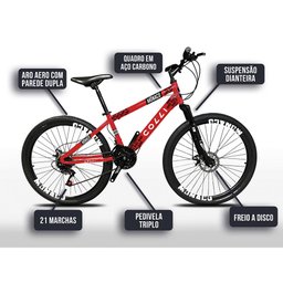 Bicicleta Colli Monaco Aro 26 com 21 Marchas - 5