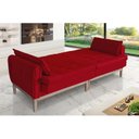 Ver imagem 3 de Sofá Cama Rivieira 2.50m - Vermelho