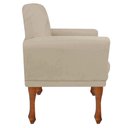 Ver imagem 3 de Kit 2 Poltronas Athena Decorativa Sala Recepção Bege