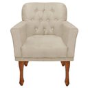 Ver imagem 2 de Kit 2 Poltronas Athena Decorativa Sala Recepção Bege