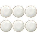 Ver imagem 1 de Conjunto 6 Pratos de Sobremesa Porcelana Tramontina 21cm Rústicos Marrom Mesa Posta