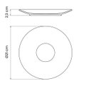 Ver imagem 4 de Conjunto 6 Pratos de Sobremesa Porcelana Tramontina 21cm Rústicos Marrom Mesa Posta
