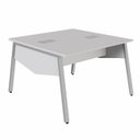 Ver imagem 1 de Plataforma de Trabalho para 2 Pessoas com Caixa de Tomadas 120cm Industrial Executive Cinza