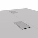Ver imagem 7 de Plataforma de Trabalho para 2 Pessoas com Caixa de Tomadas 120cm Industrial Executive Cinza