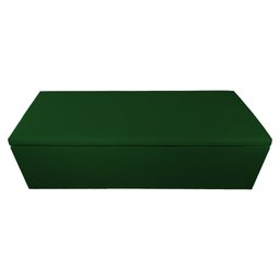 Calçadeira Recamier Baú Casal Queen 160cm Eva Suede Verde - DS Estofados - 2