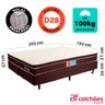 Cama Box Colchão King Pillow Top Mola Ensacada e Espuma Selada Confort 193x203x57cm BF Colchões - 2