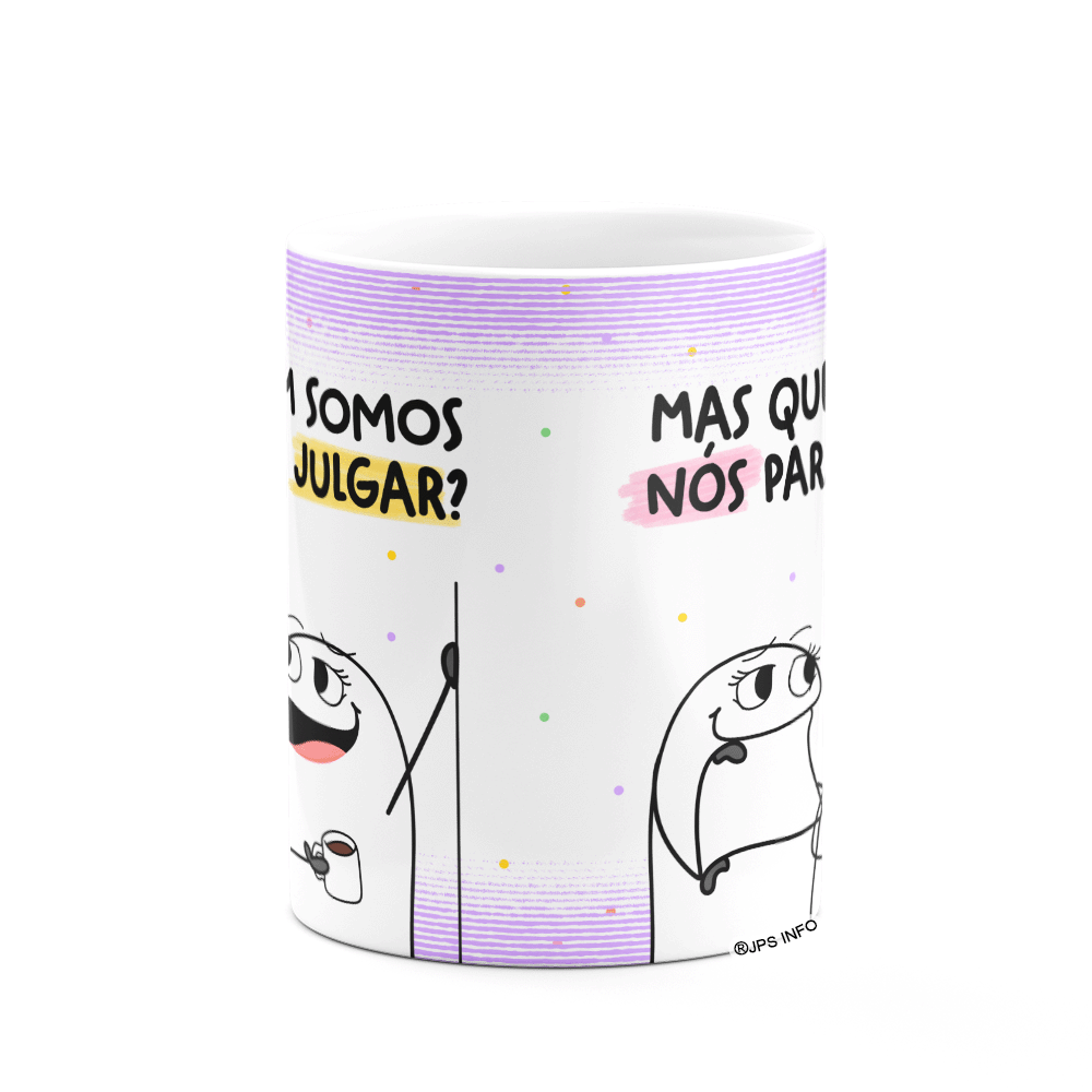 Caneca Flork Amigas - Quem Somos Nós para Julgar - Branca - 3