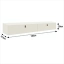 Ver imagem 4 de Rack com Painel Ripado Suspenso para Tv até 70 Polegadas 2 Portas Grécia 180cm