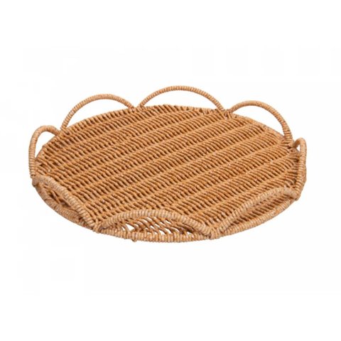 Bandeja Bali Redonda 25cm x 25cm x 3,5cm Plástico Lyor