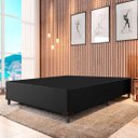 Ver imagem 1 de Base Cama Box Casal 138x188x 28 Suede Amassado Lobbox - Preto