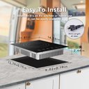 Ver imagem 2 de Cooktop de Indução Portátil Amzchef com 9 Níveis de Potência, 1800w (preto)